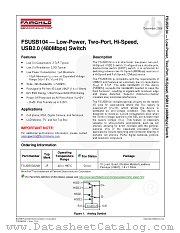 FSUSB104 datasheet pdf Fairchild Semiconductor