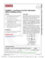 FSUSB43 datasheet pdf Fairchild Semiconductor
