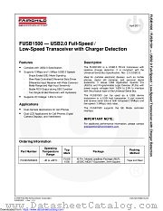 FUSB1500 datasheet pdf Fairchild Semiconductor