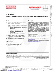 FUSB2805 datasheet pdf Fairchild Semiconductor
