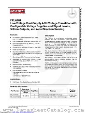 FXLA104 datasheet pdf Fairchild Semiconductor