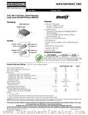 HUF76407DK_F085 datasheet pdf Fairchild Semiconductor