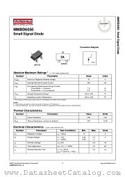MMBD6050 datasheet pdf Fairchild Semiconductor