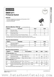 MMBFJ271 datasheet pdf Fairchild Semiconductor