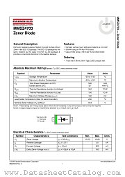 MMSZ4703 datasheet pdf Fairchild Semiconductor