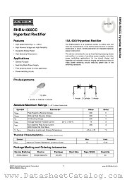 RHRA1560CC datasheet pdf Fairchild Semiconductor