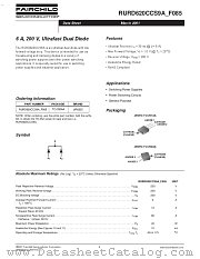 RURD620CCS_F085 datasheet pdf Fairchild Semiconductor
