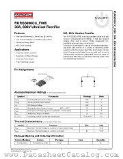 RURG3060CC_F085 datasheet pdf Fairchild Semiconductor