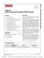 SG6741A datasheet pdf Fairchild Semiconductor