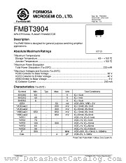 FMBT3904 datasheet pdf Formosa MS
