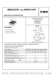 MB352W datasheet pdf Formosa MS