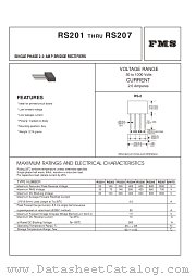 RS205 datasheet pdf Formosa MS