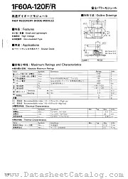 1F60A-120F datasheet pdf Fuji Electric