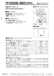 1FI250B-060 datasheet pdf Fuji Electric
