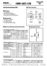 1MB08D-120 datasheet pdf Fuji Electric