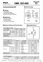 1MB15D-060 datasheet pdf Fuji Electric