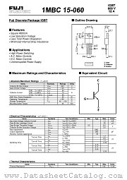 1MBC15-060 datasheet pdf Fuji Electric