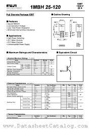 1MBH25-120 datasheet pdf Fuji Electric