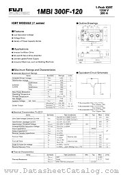 1MBI300F-120 datasheet pdf Fuji Electric