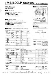 1MBI600LP-060 datasheet pdf Fuji Electric