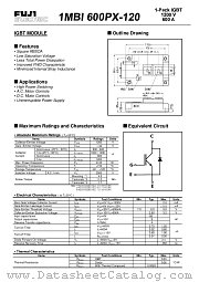 1MBI600PX-120 datasheet pdf Fuji Electric