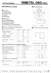 1MBI75L-060 datasheet pdf Fuji Electric