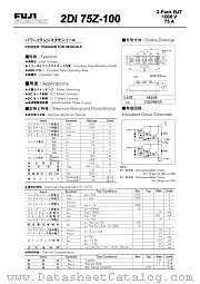 2DI75Z-100 datasheet pdf Fuji Electric