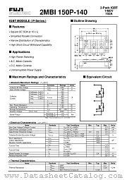 2MBI150P-140 datasheet pdf Fuji Electric