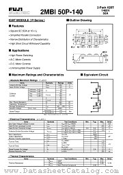 2MBI50P-140 datasheet pdf Fuji Electric