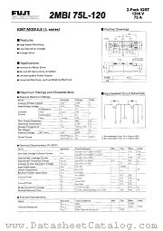 2MBI75L-120 datasheet pdf Fuji Electric