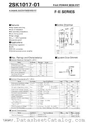 2SK1017-01 datasheet pdf Fuji Electric