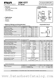2SK1277 datasheet pdf Fuji Electric