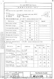 2SK1503-01 datasheet pdf Fuji Electric