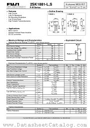 2SK1881-S datasheet pdf Fuji Electric