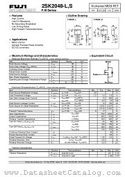 2SK2048-L datasheet pdf Fuji Electric