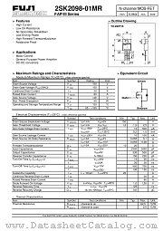 2SK2098-01MR datasheet pdf Fuji Electric