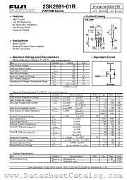 2SK2691-01R datasheet pdf Fuji Electric