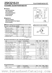 2SK3216-01 datasheet pdf Fuji Electric