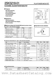 2SK3218-01 datasheet pdf Fuji Electric