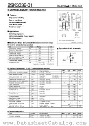 2SK3339-01 datasheet pdf Fuji Electric