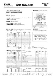 6DI15A-050 datasheet pdf Fuji Electric