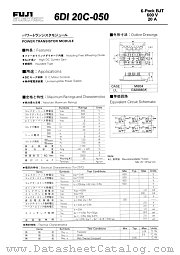 6DI20C-050 datasheet pdf Fuji Electric
