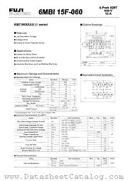 6MBI15F-060 datasheet pdf Fuji Electric