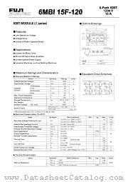 6MBI15F-120 datasheet pdf Fuji Electric