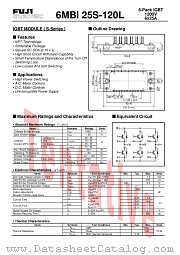 6MBI25S-120L datasheet pdf Fuji Electric