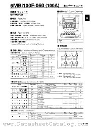 6MI100F-060 datasheet pdf Fuji Electric