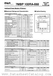 7MBP100RA-060 datasheet pdf Fuji Electric