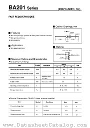 BA201 datasheet pdf Fuji Electric
