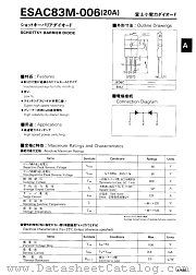 ESAC83M-006 datasheet pdf Fuji Electric