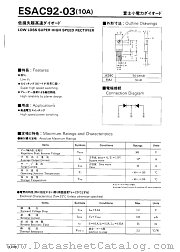 ESAC92-03 datasheet pdf Fuji Electric
